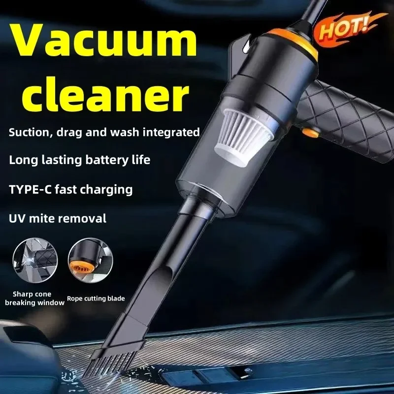 6000pa car vacuum cleaner, high-power mini charging, multifunctional blowing and suction, handheld car vacuum cleaner