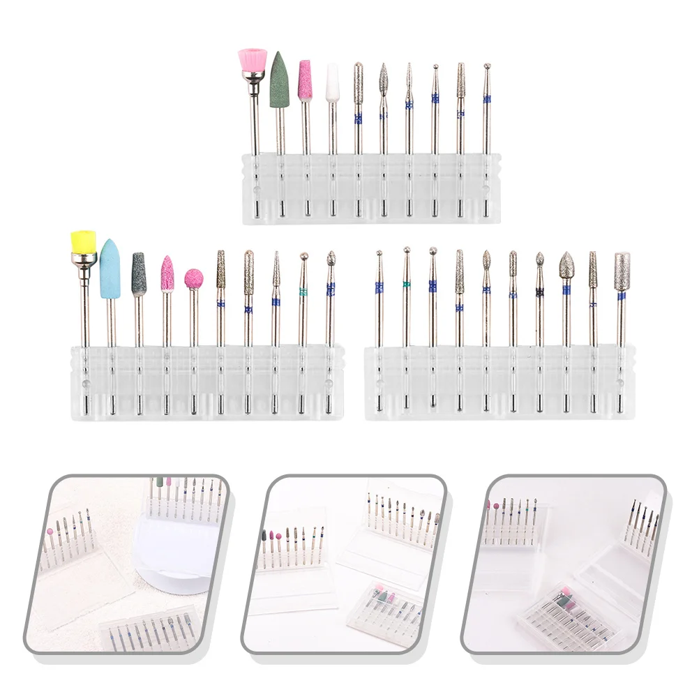 مسمار طحن التنغستن الصلب مانيكير تلميع الملحقات باديكير مثقاب أداة لتقليم البشرة العناية بالبشرة #3