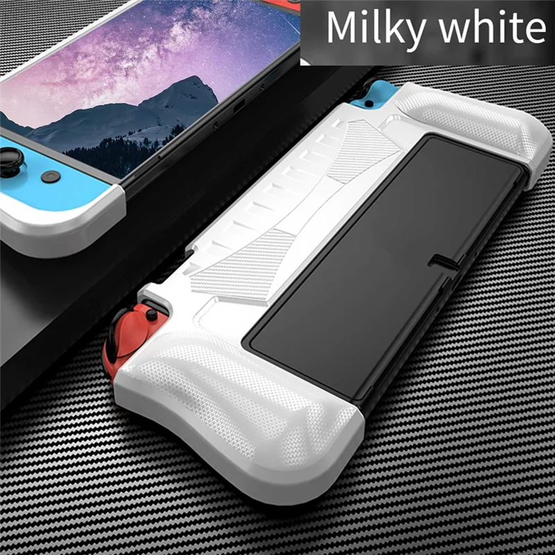 【在庫限定！】Switch OLED ドッキング可能な TPU 保護ケース 落下防止 耐摩耗性強化グリップ 軽量アクセサリーバンドル Switc 用