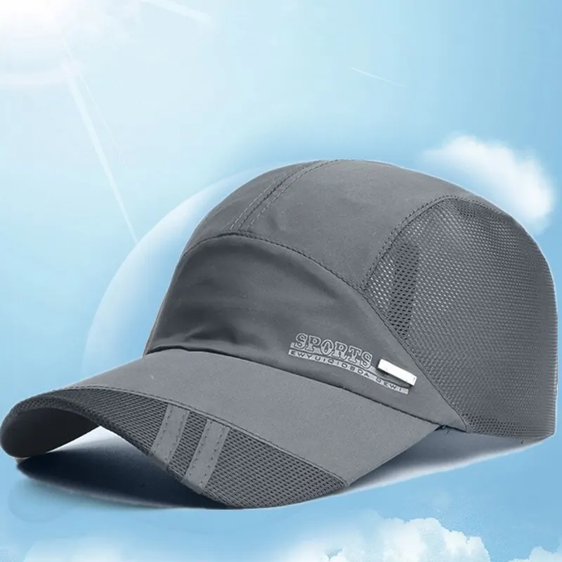 Novo Boné de Sol para Primavera, Boné de Beisebol para Viagem ao Ar Livre, Boné Esportivo Respirável, Boné de Secagem Rápida