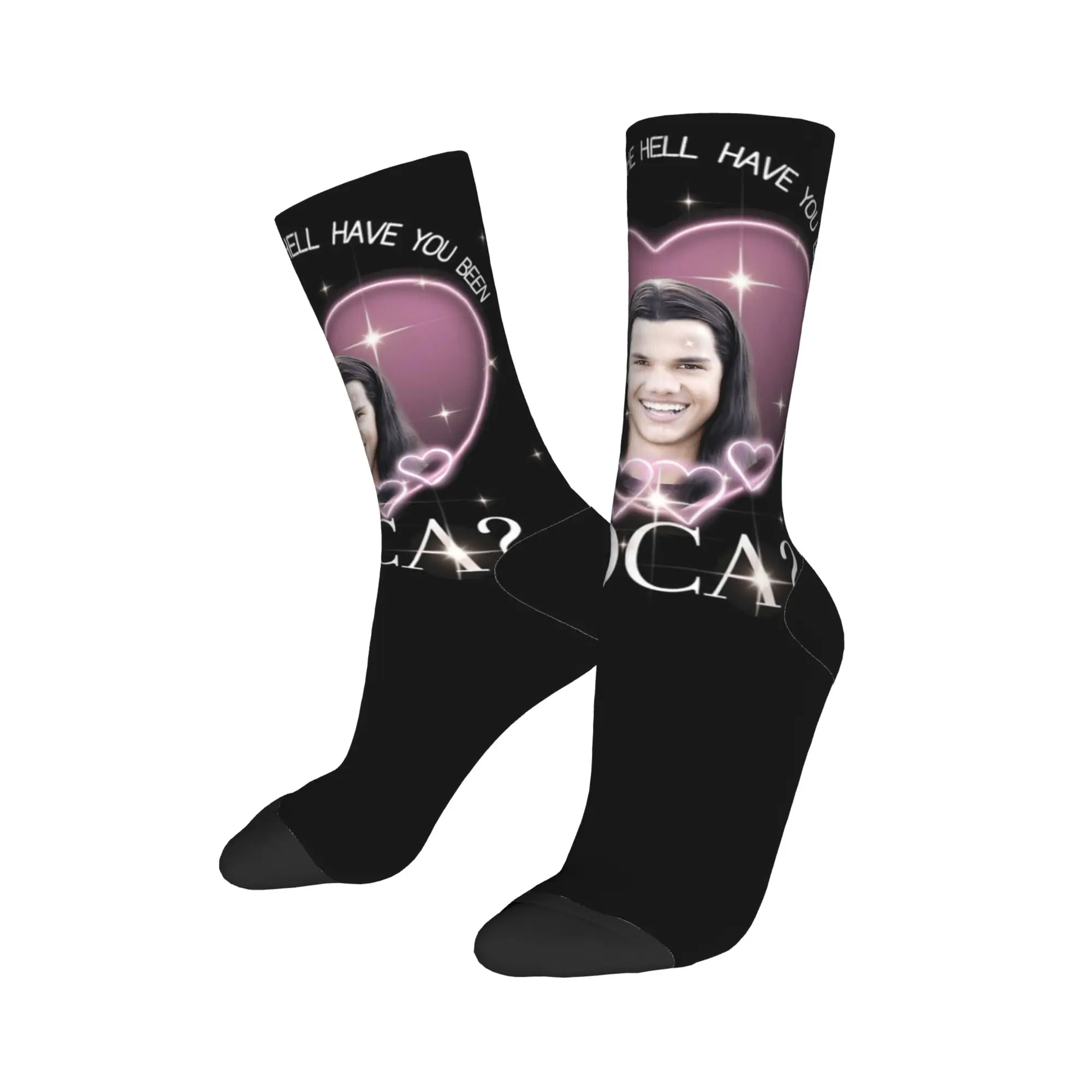 Happy Funny Male Men Socks Harajuku Romance Wolves Twilight Jacob Black Sock Sport Women Socks Spring Summer Autumn Winter