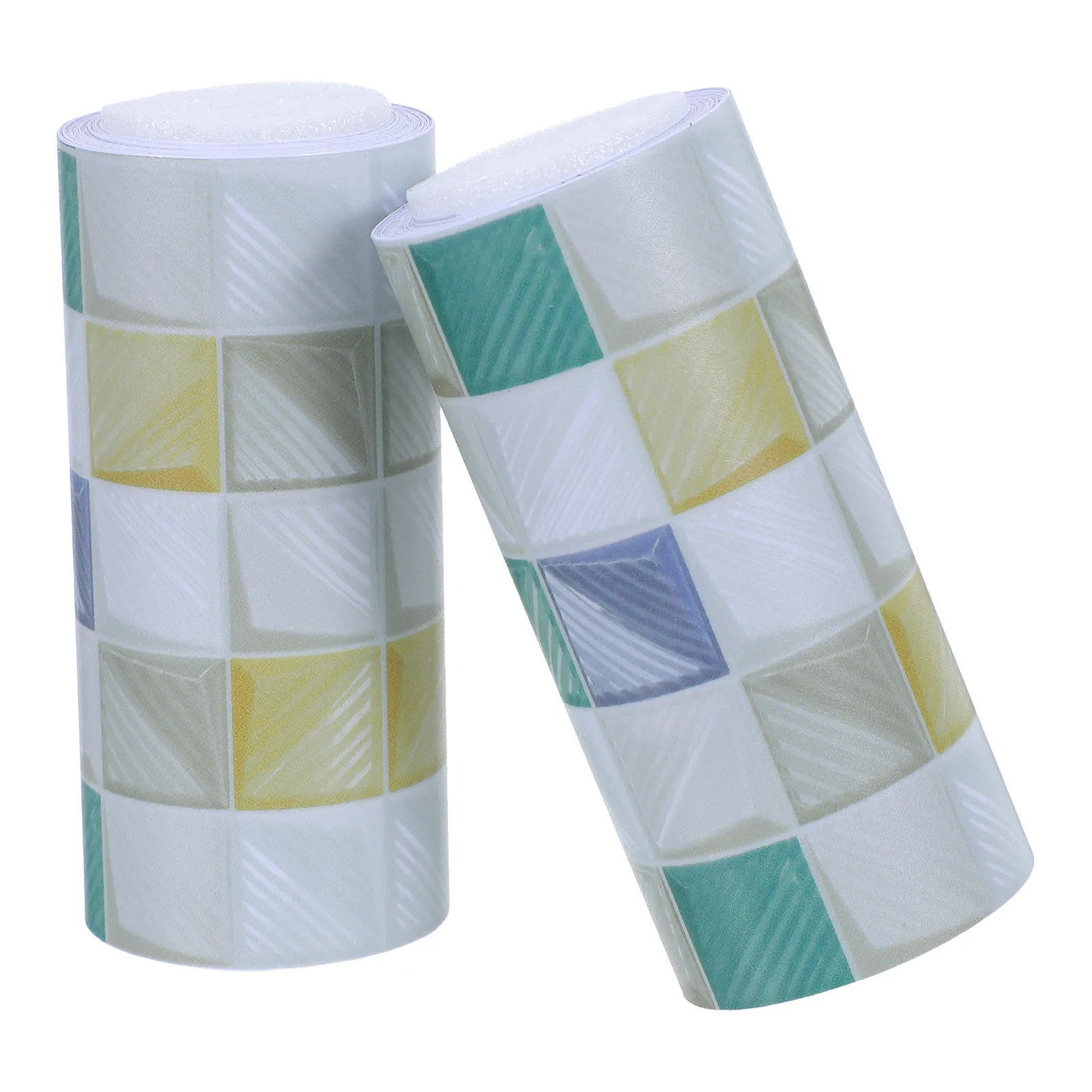 

2 Rolls Checked Bulletin Board Borders - Self-Adhesive PVC Chalkboard Sticker - Peel and Stick Display Trim for Classroom Office