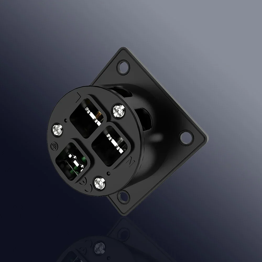 Viborg VM04R USA Power socket Pure Copper Rhodium Plated US NEMA Outlet receptacle Single