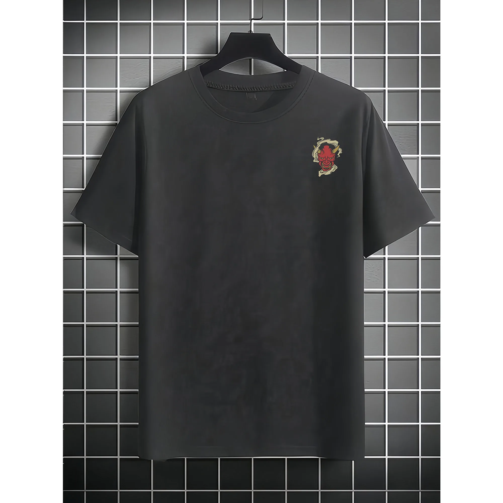 Hannya Demon Graphic T-shirt Men Women Yokai Folklore Short Sleeve Casual Cotton Vintage Streetwear Top
