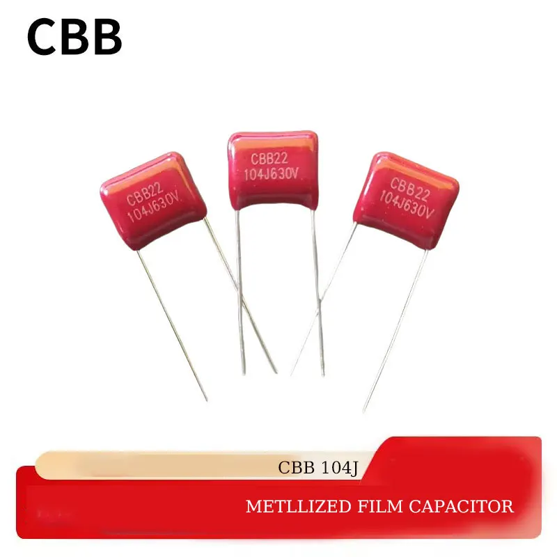 

300 шт. CBB 100NF 104J100 В/250 В/400 В/630 В 0,1 мкФ металлизированный пленочный конденсатор 134