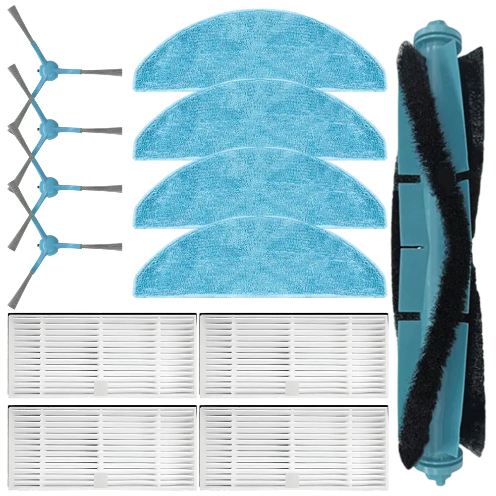 Main brush side brushes filter and mop cloth replacement parts for Mamibot EXVAC900S EXCEEDER For Blaupunkt robotic vacuums