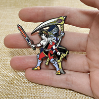 Zagreus and Thanatos enamel pin game Hades fanart metal badge Greek mythology Anime Thanzag brooches Collectibles gifts