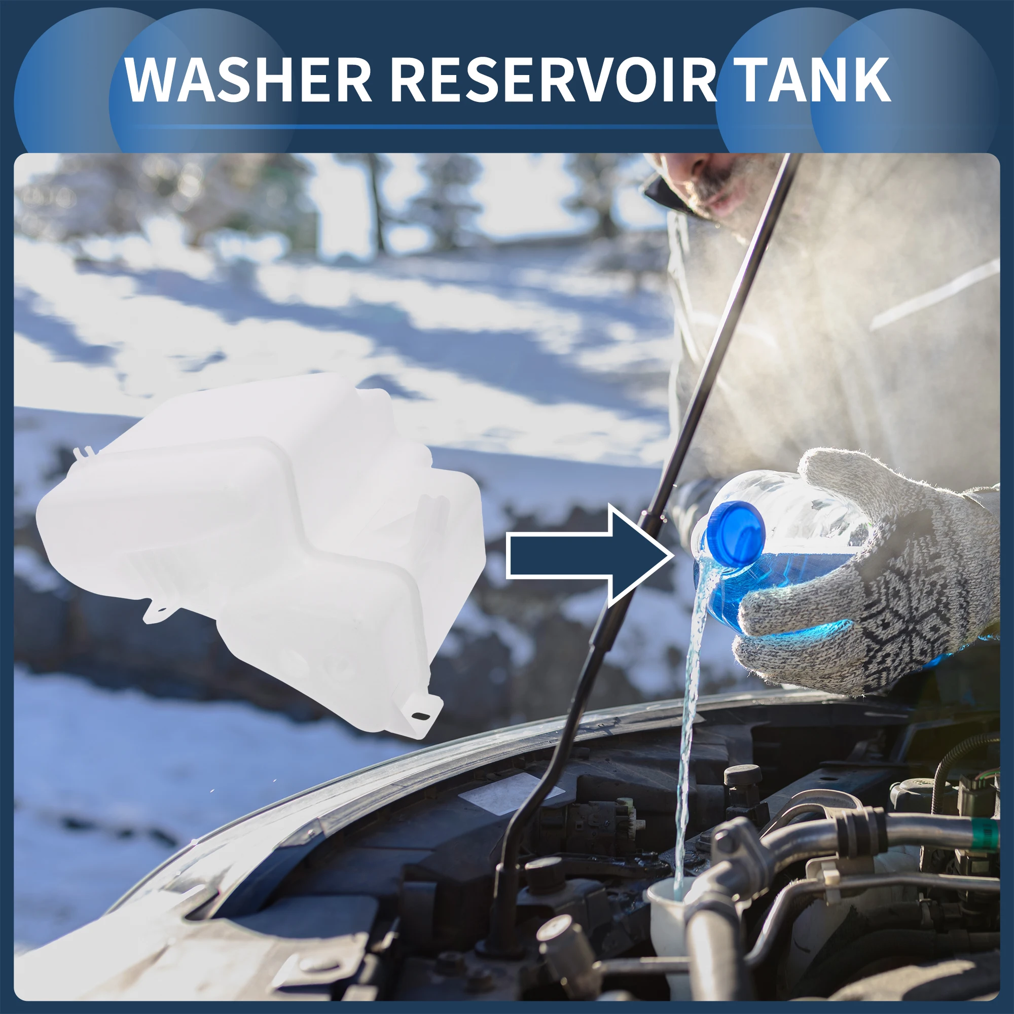 

UXCELL Резервуар для омывателя лобового стекла No DMB 500170 Для Land Rover Range Rover 2006-2009 V8 4.2L для Land Rover Range Rover 2002 г.