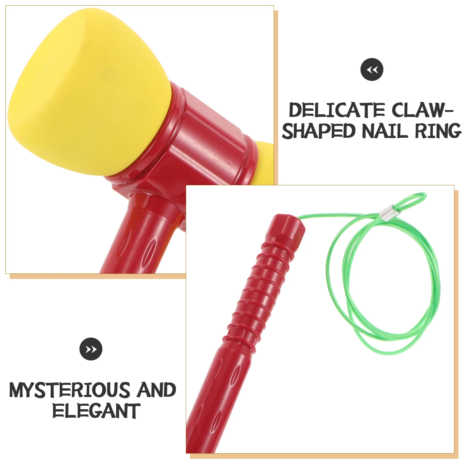 Martillo de Plástico para Juegos de Golpear, Juego para Niños Pequeños, Desarrolla el Tiempo de Reacción y la Coordinación, Diseño Seguro