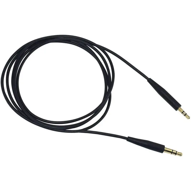 X64A-10X For Bose QC35 Headphone Cable QC25 QC35 II QC45 Soundtrue Audio Cable 3.5 To 2.5 Portable Pair Recording Cable,Black