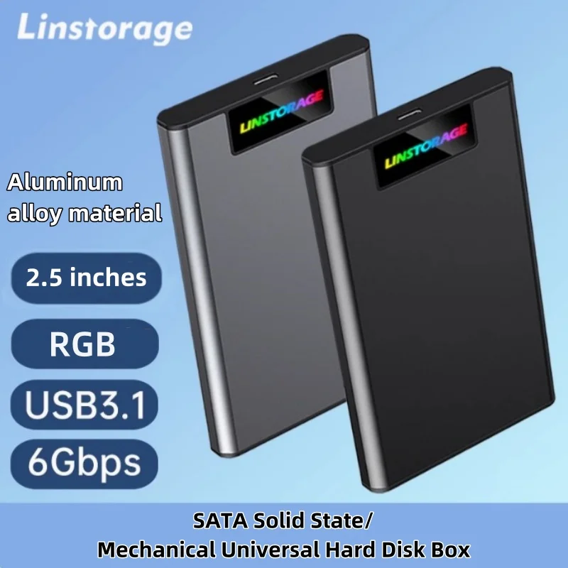 2.5 inch Hard Disk Enclosure USB3.1/USB3.0 6Gbps 5Gbps SSD Internal Hard Disk 250G-6TB Sata For Laptop Notebook PC,IPad,Phone,TV