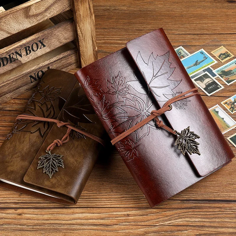 A7/A6/A5 Travelers Vintage Notebook PU Leather Blank Kraft Diary Note Book Journal Sketchbook Stationery School Office Supplies