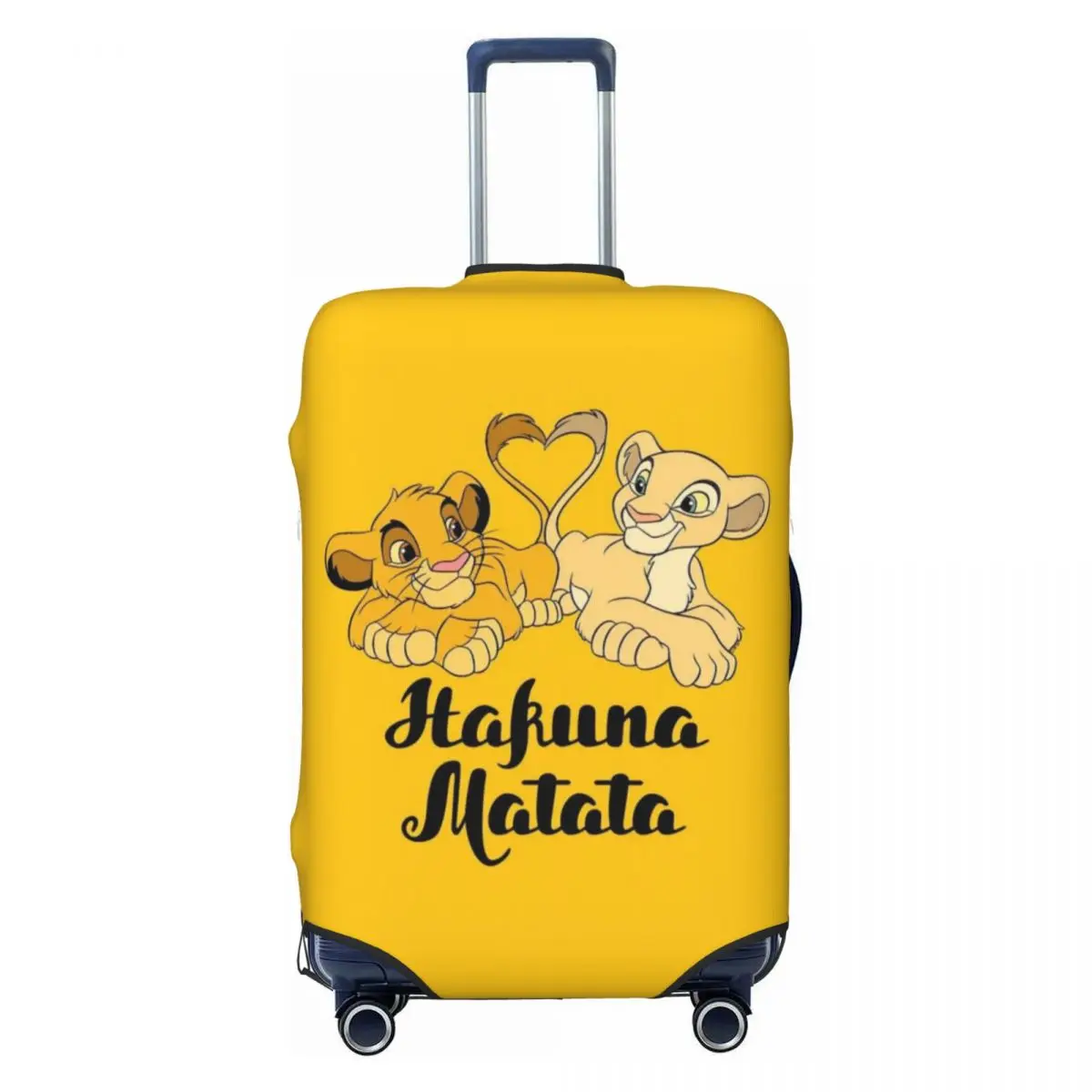 

Custom Cute The Lion King Simba Mufasa Luggage Cover Protector Dust Proof Travel Suitcase Covers