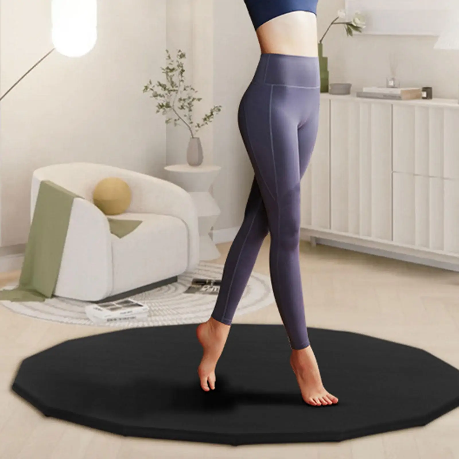 

Yoga Mat Jump Rope Mat Low Noise Blanket Cushioning Balance Pad Jump Rope Pad for Fitness Home Pilates Sports Gym Accessories