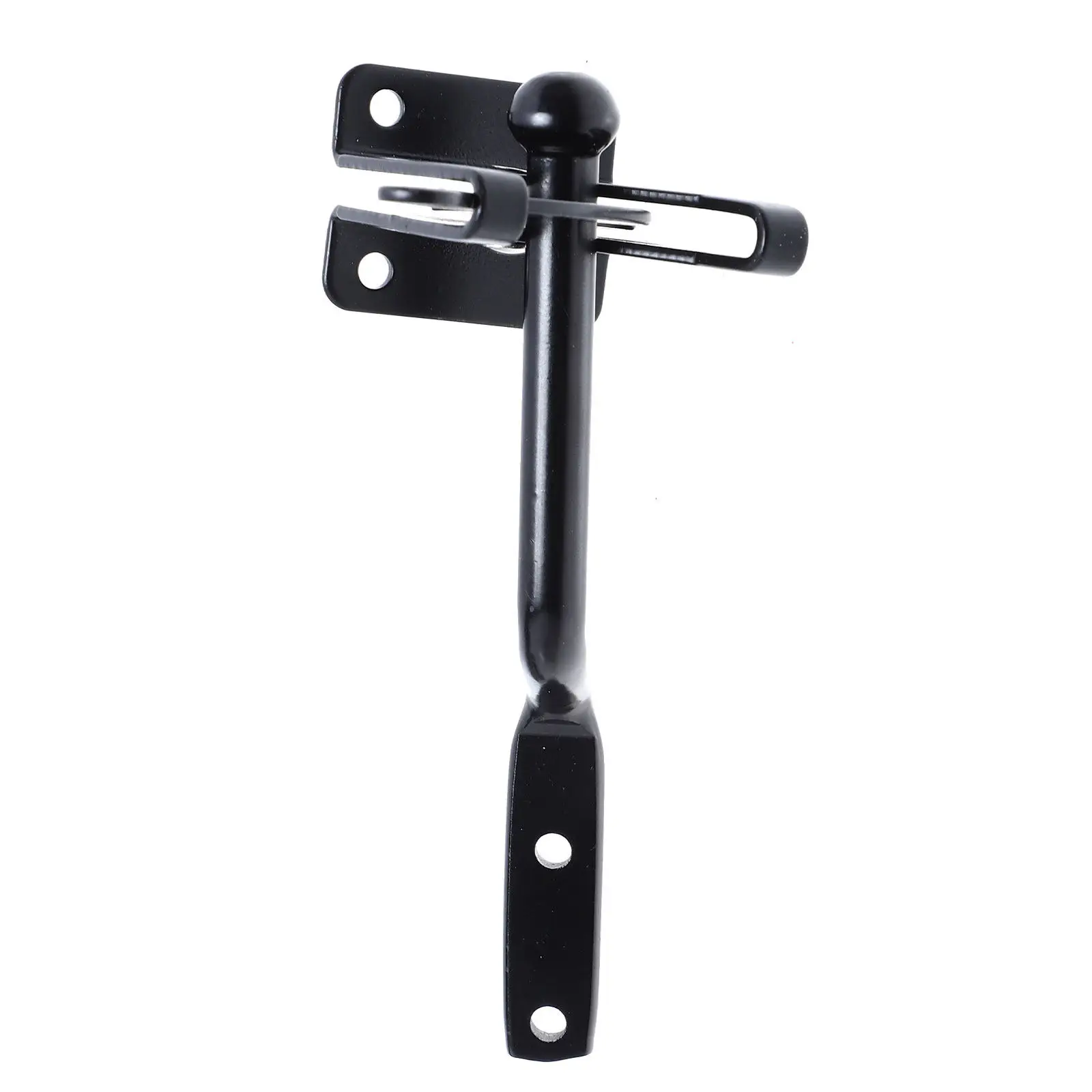 

1Pcs Iron Gate Latch Heavy Duty Self Locking Lever Fence Lock for Wood Garden Fence Security Baby Pet Protection Carbon Steel