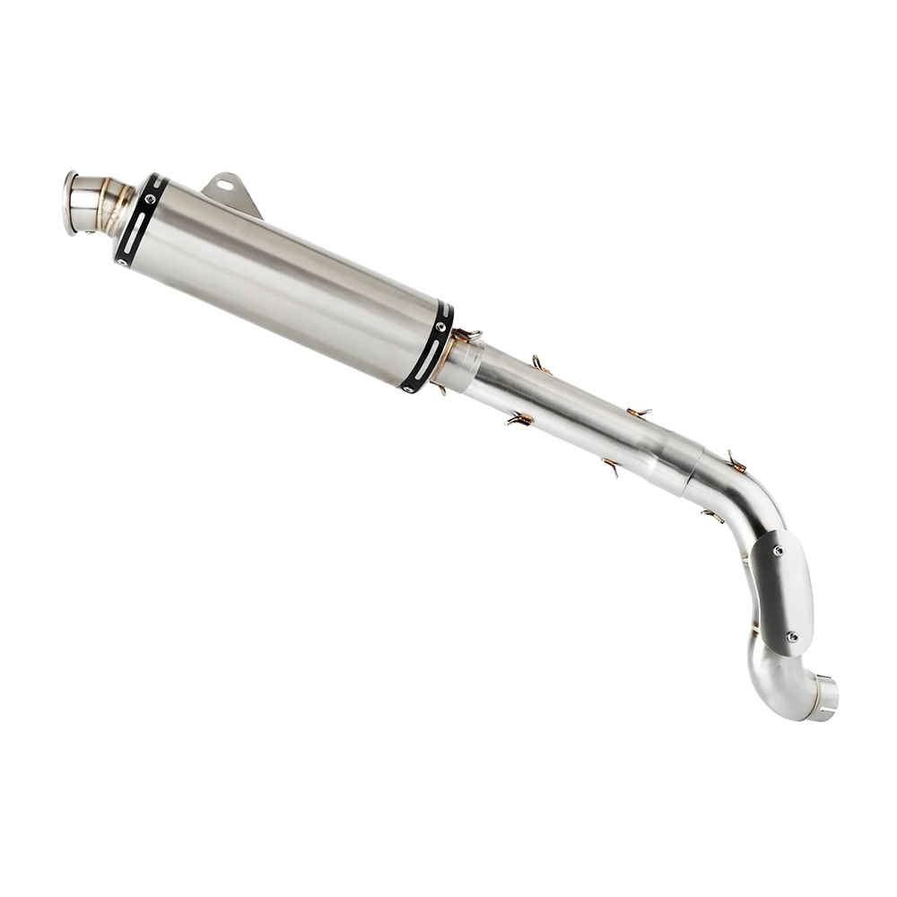 Für Yamaha Tenere 700 2019 2020 2021 2022 2023 2024 2025 T7 T700 XTZ 700 690 Motorrad Hochpositionierter Auspuff mit Verbindungsrohr Slip-on