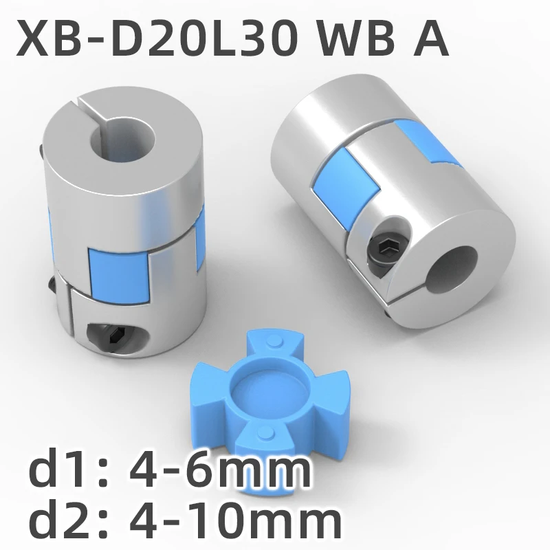 

XB D20L30A двухштыревой соединитель, алюминиевый гибкий вал, фоторазъем, CNC Гибкие Муфты 4 мм-10 мм