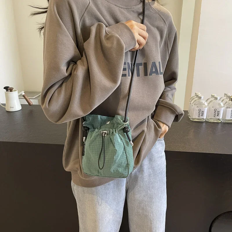 LEFTSIDE Soft Green Mini Design Cloth Crossbody Bags Lady Shoulder Bag for Women 2024 Trend  Fashion Y2K New Handbags and Purses