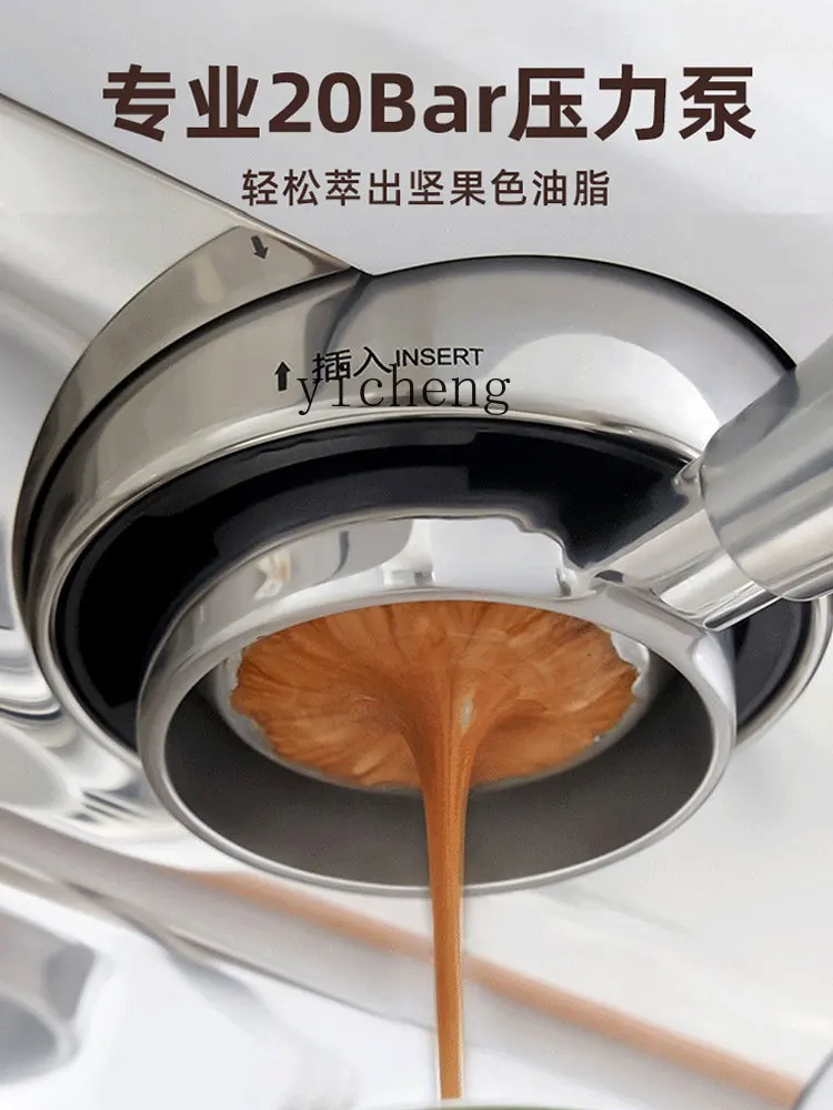 ZK Coffee Machine Grinding Integrated Italian Semi-Or Full-Automatic Small Household Concentrated Double Heating Commercial