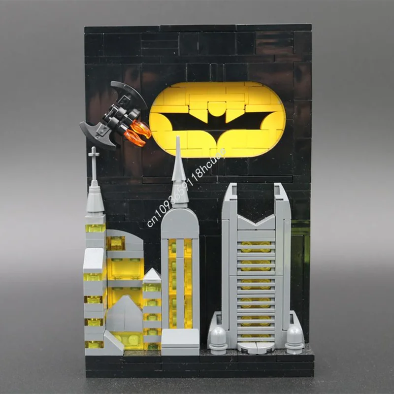 307 pçs contos moc gotham idéias e modelo cozido construção blocos de presente de natal brinquedo construção diy idéia educação tijolo crianças