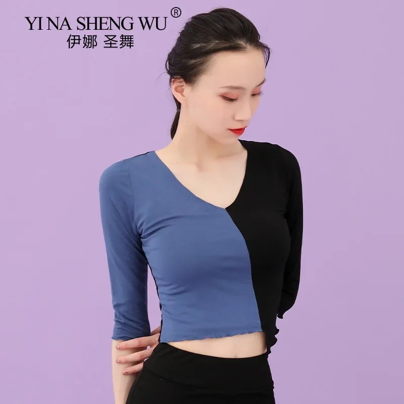 Nowy Klasyczny Strój do Tańca Brzucha Szerokie Nogawki Starożytny Kostium Hanfu Strój do Ćwiczeń Luźne Spodnie Profesjonalny Top do Ćwiczeń