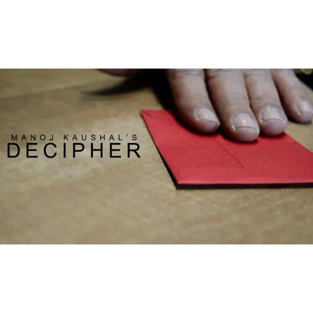 DECIPHER by Manoj K Magic Tricks Close Up Performer Mentalism Illusions Street Magic Props