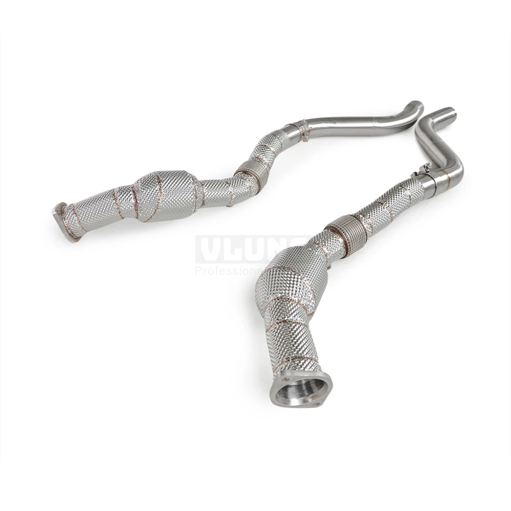 

For Dodge Challenger 5.7 2008-2023 Stainless Steel Downpipe Exhaust with Insulation Sport Head Downspout