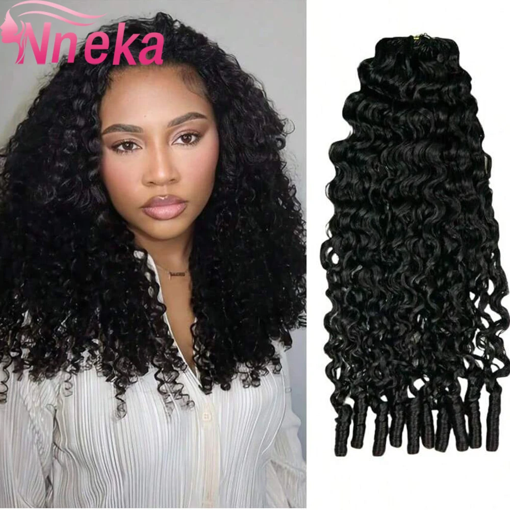 

Бирманские кудрявые волосы для наращивания крючком, 100% натуральные, без узлов, предварительно разделенные, с эффектом перьев, многоразовые, 240 г, достаточно для полной головы