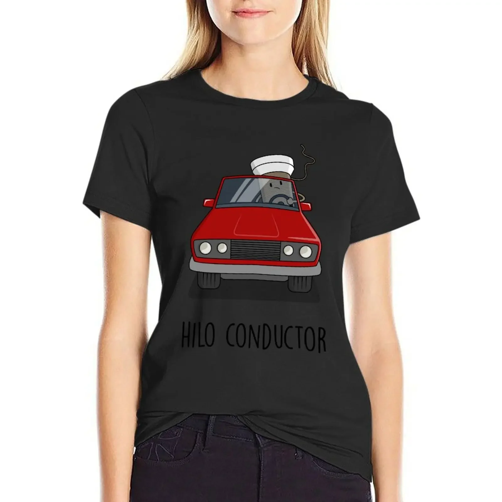 

Conductive Thread T-Shirt Short sleeve tee new edition Female clothing plain woman t shirt