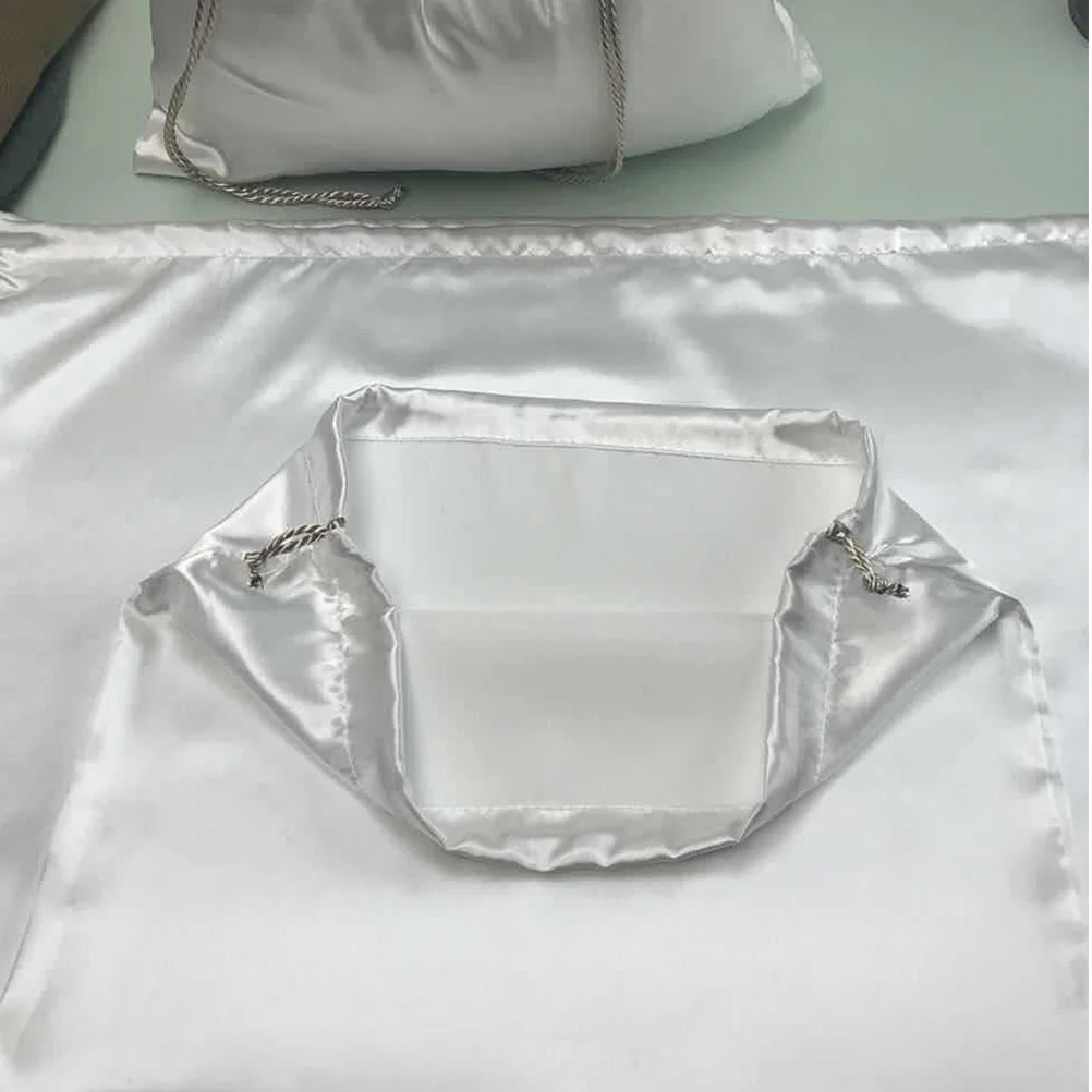 

6pcs Satin Drawstring Storage Gift Pouches Durable Organizer Socks Bras Bags Travel Gym Nursery School Dustproof Party