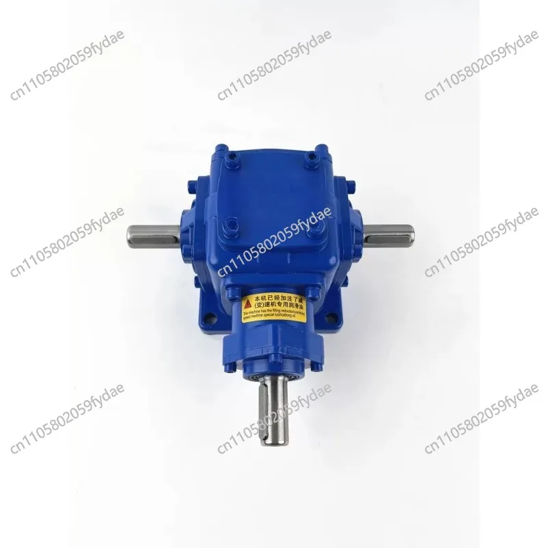 T-type steering gear 90 degree angle gearbox, cross reversing parachute gear reducer right angle taper transmission