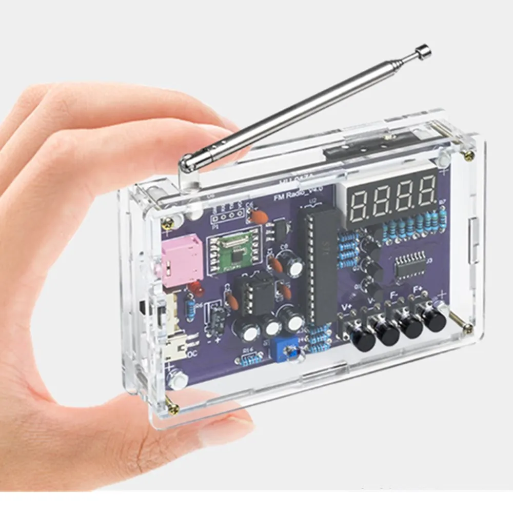 Đài Phát Thanh Bộ Lắp Ráp Fm Fm Điều Chế Tần Số Bảng Mạch Sản Xuất Chip Đơn Diy Điện Tử Sản Xuất Hàn Tập Thể Dục Pa