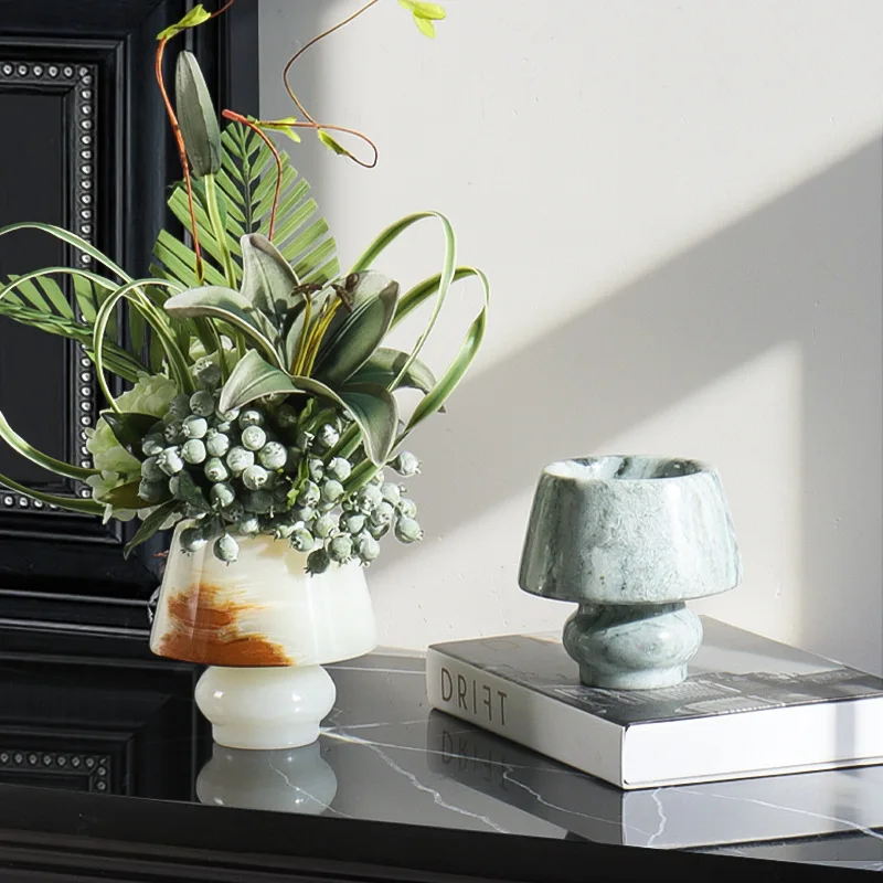 arble small vase flower arrangement living room coffee table negotiation table bay window bathroom floral design table