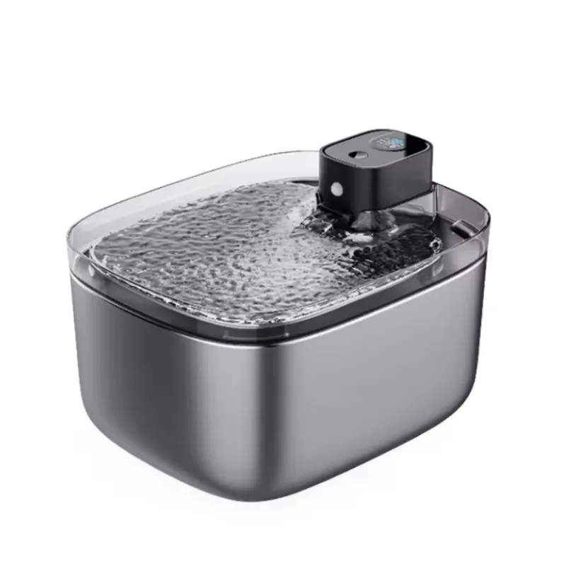 

Water Fountain Cat 5.5L IP67 LCD Display Wireless Stainless Steel Pet Water Dispenser