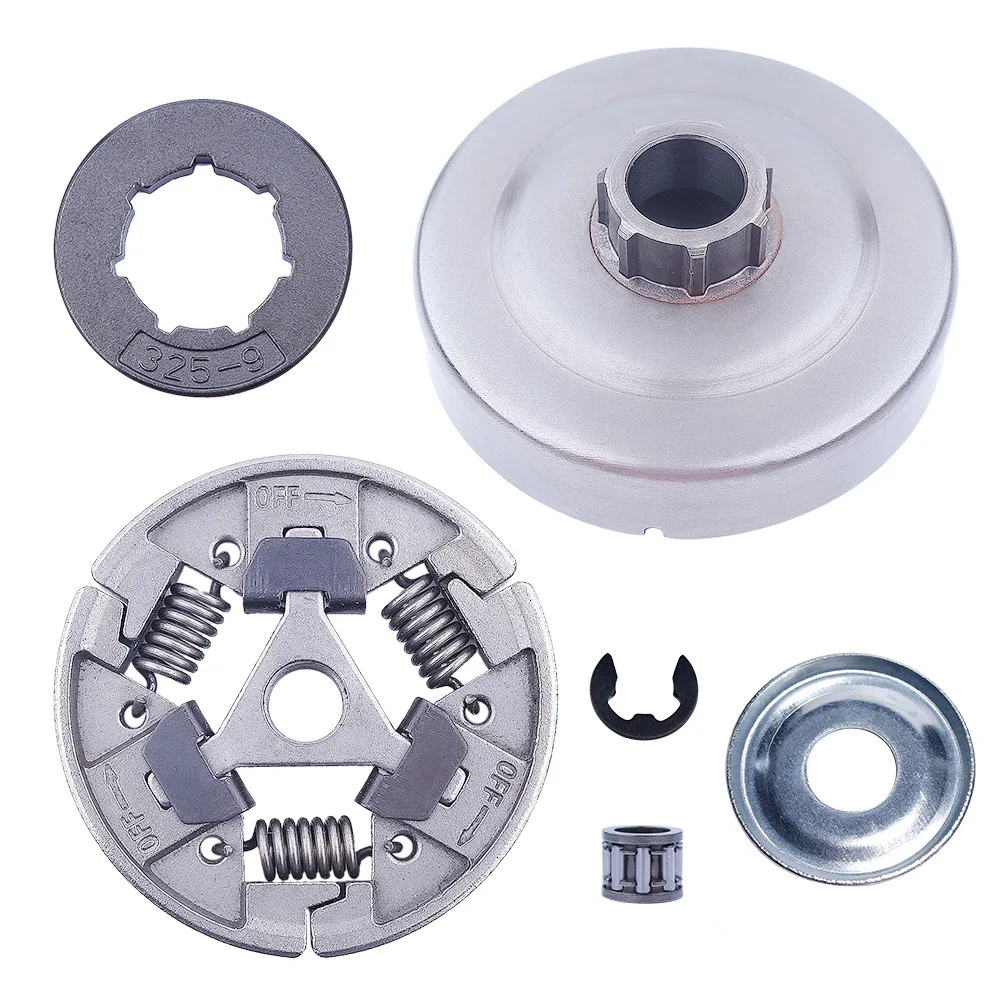 Clutch Drum 3/8'' 7T Sprocket Rim Kit For Stihl MS310 MS290 MS390 MS382 Clutch Washer Needle Bearing 1128 007 1001 Saw Parts