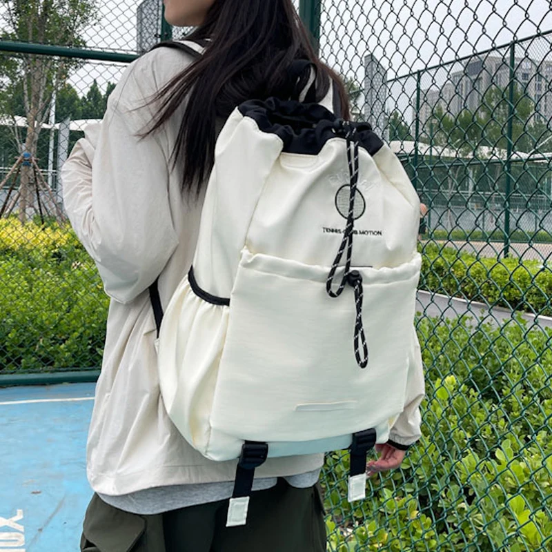 

Drawstring Business Trip Laptop Bags College Schoolbag Badminton Tennis Rackets Backpack Outdoor Travel Sports Commuting Daypack