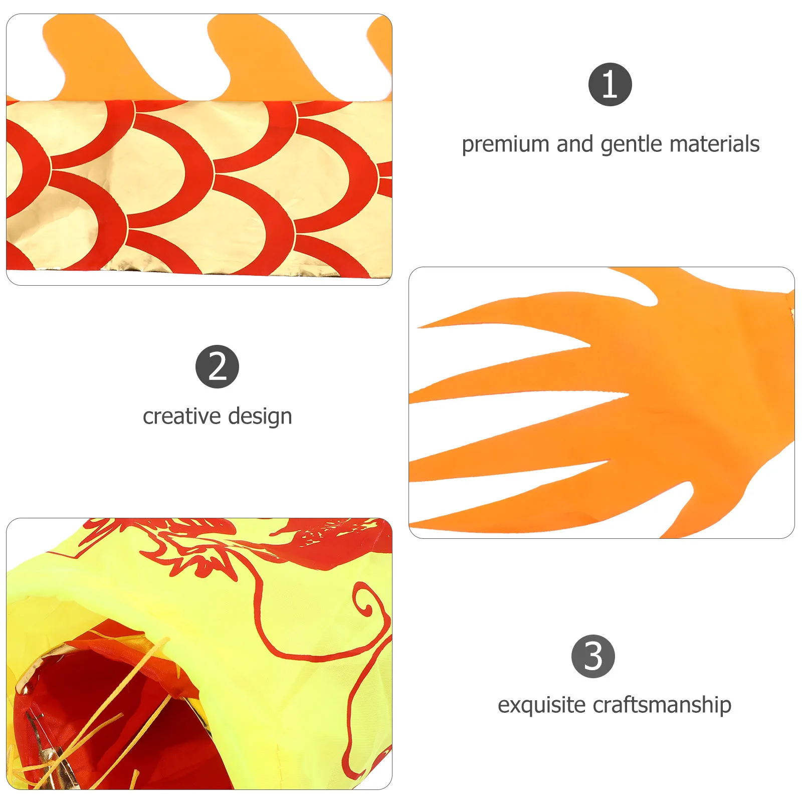 

Chinese Dragon Ribbon Lightweight Dance Streamer For Festival Performance Decorative Dance Accessory Party Supplies