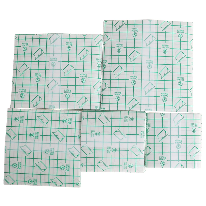 100Pcs Non-woven Tape Adhesive Plaster Breathable Patches Bandage First Aid Hypoallergenic Wound Dressing Fixation Tape