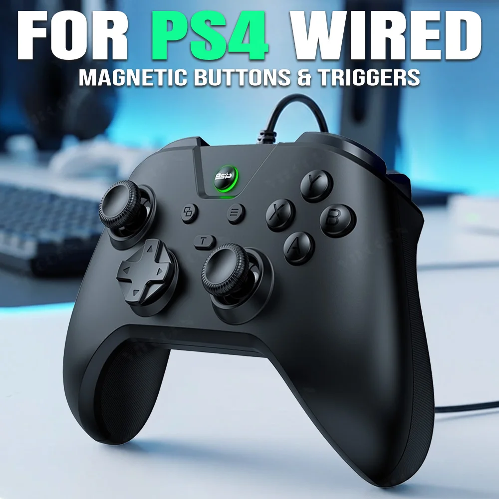 Wired Gaming Controller for PS4 Console PC Controls-No Lag. No Drops Dual Vibration Gamepad for Switch, iOS, Android — product photo 1 of 1