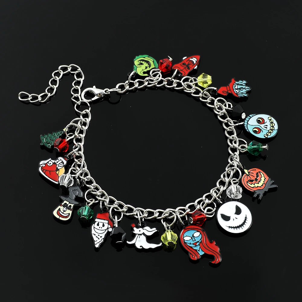 The Nightmare Before Christmas Bracelets for Women, Jack Skellington Sally, Oogie Boogie, Jewelry Charms, Trend, Accessories - view 2
