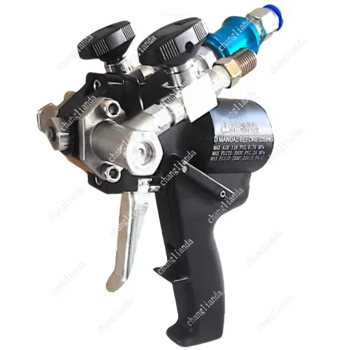 PU Foam Spray Gun Polyurethane Foam Spray Gun Pneumatic High Pressure Coating Spray Gun Max.35Mpa 1-12kg/min