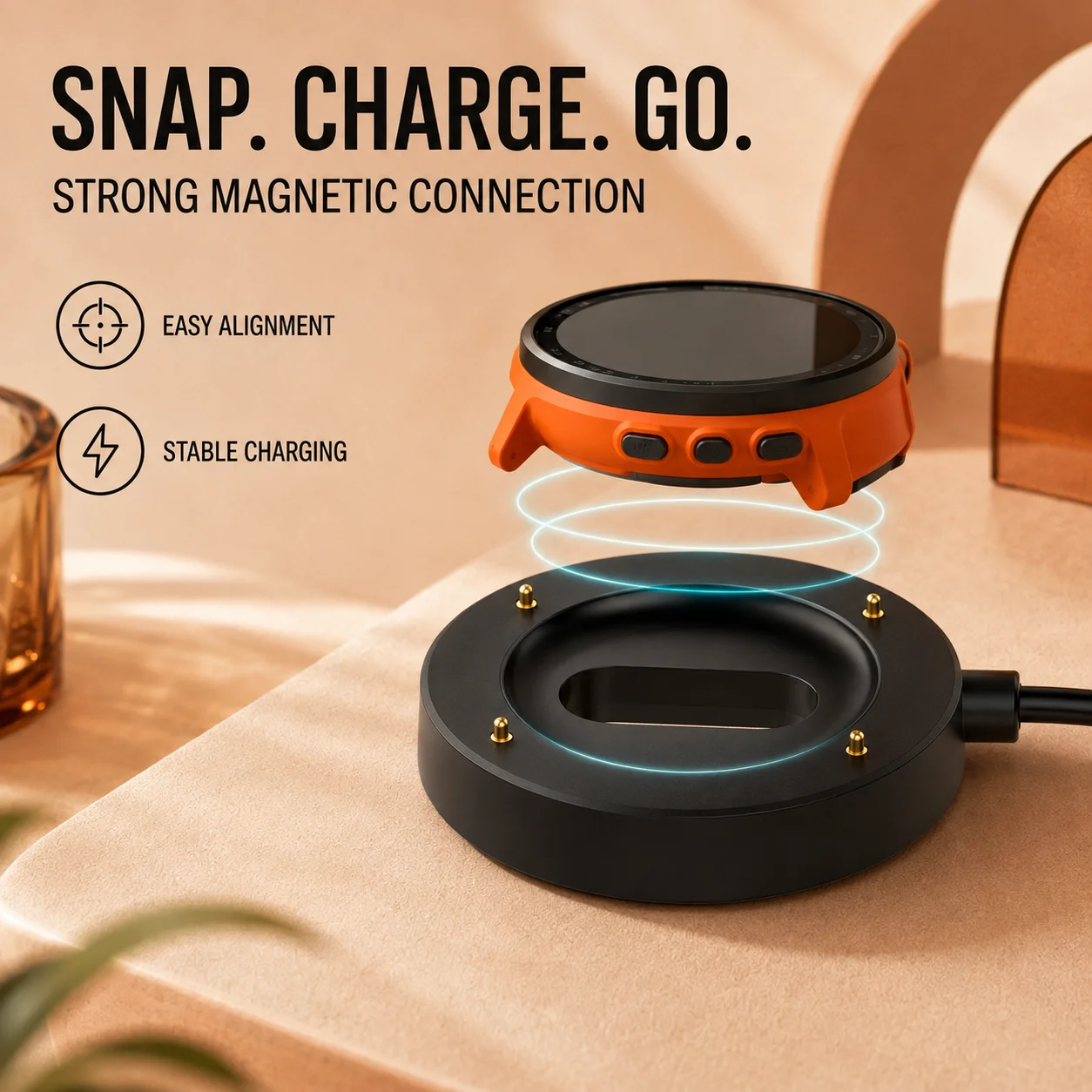 Charger for SUUNTO RUN Smart Watch Magnetic USB Dock Charging Cradles Cable for Suunto Run Smatwatch Chargers