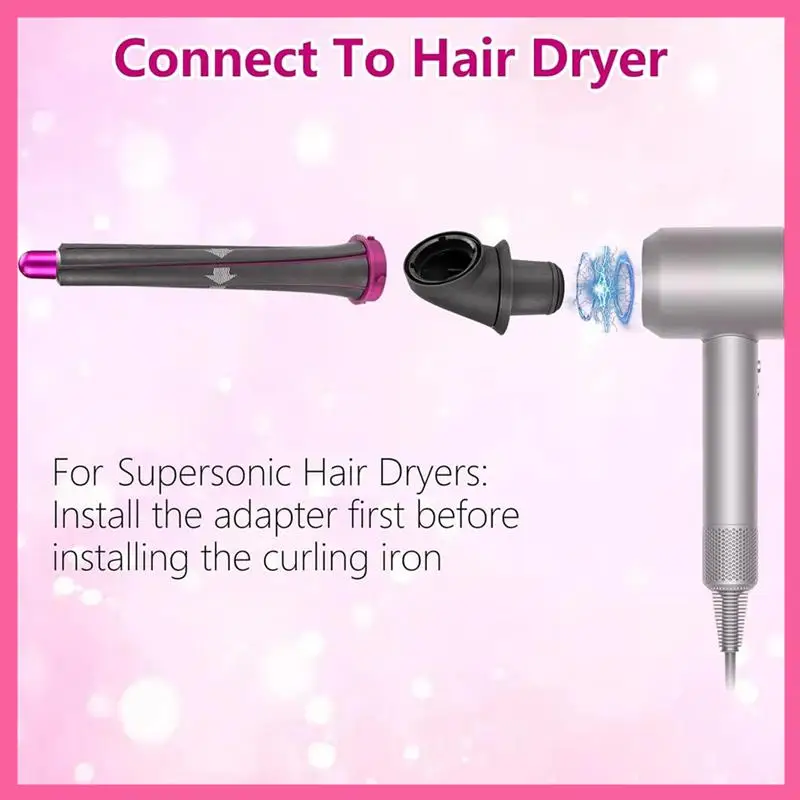 

ABNM 20 мм длинные бочки для завивки волос для Dyson HD01 HD02 HD03 HD04 HD05 HD08 HD15 HD16 Преобразующий фен для завивки волос