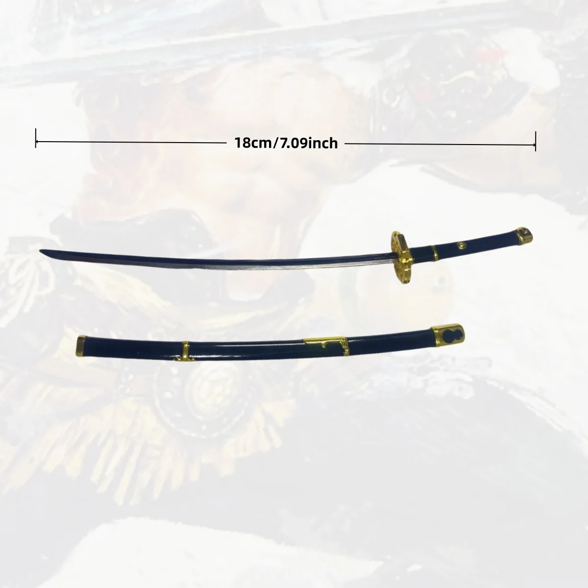 7.1 بوصة رورونوا زورو معدن كاتانا السيف الأصلي الساموراي صابر النينجا سكين اليابانية كاتانا صابر تأثيري اكسسوارات الدعامة لعبة #4