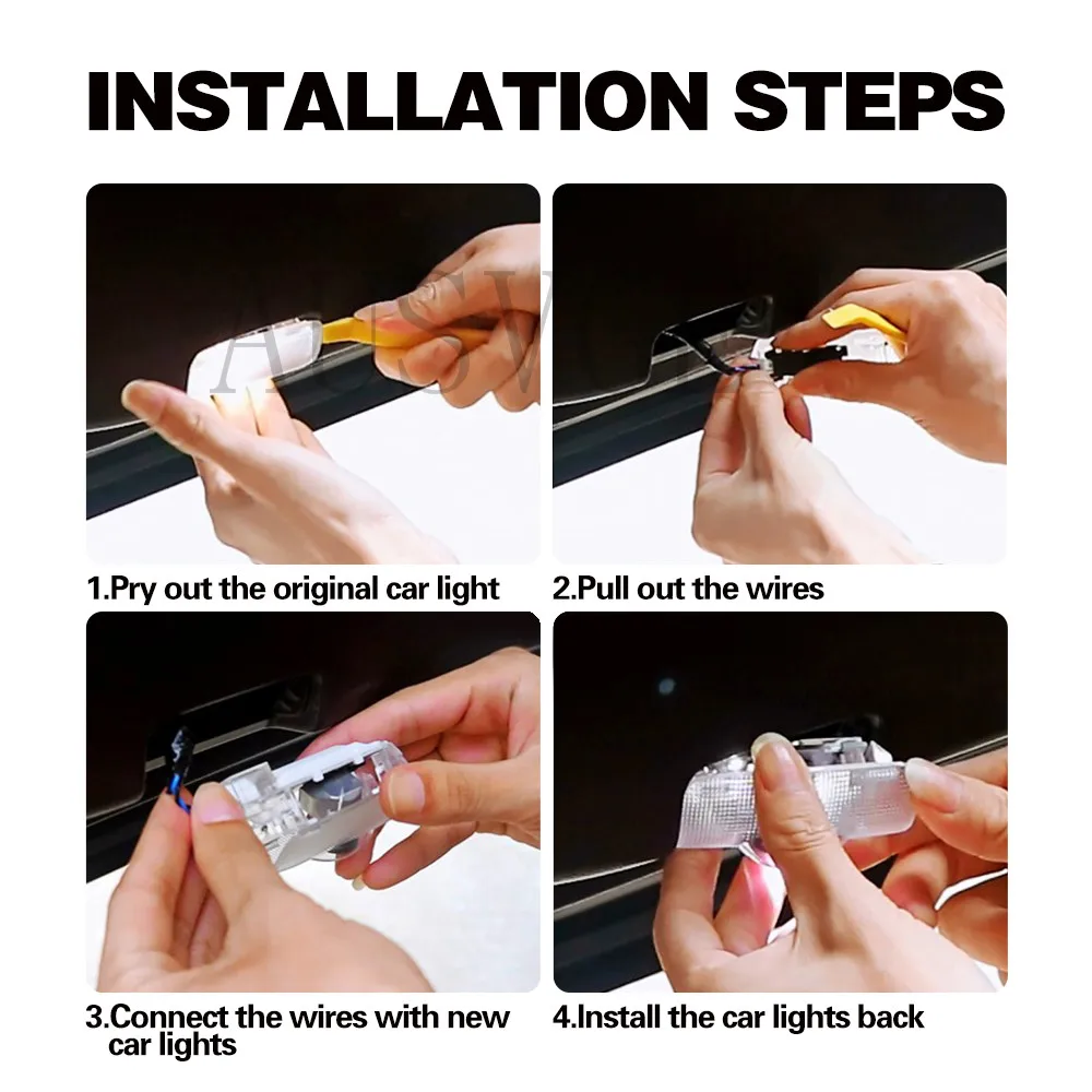 LED Car Door Logo Projector Welcome Ghost Shadow Light Accessories For LEXUS RX ES GX LS LX IS GS RC UX 250 300 330 350 300H 400