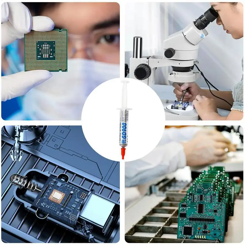 Thermal Conductive Grease GPU Thermal Paste Non-Conductive Heatsink Paste for CPU GPU High-Performance CPU Coolers Heat Grease