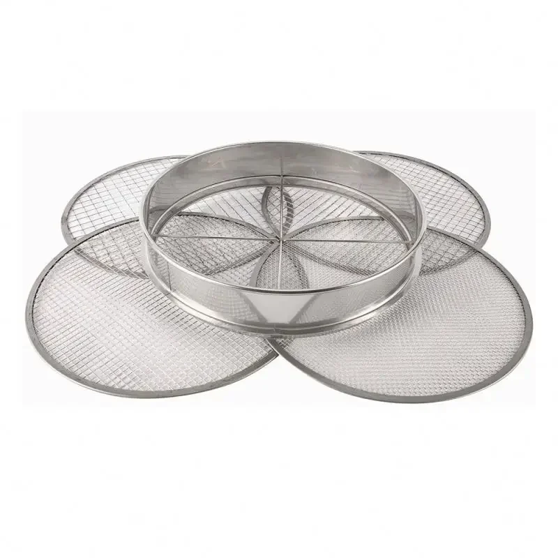 Food grade stainless steel flour sieve miscellaneous grain sieve standard sieve is easy to use, practical and durable