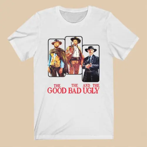 The Good The Bad and The Ugly Men's White T-Shirt Size S to 3XL