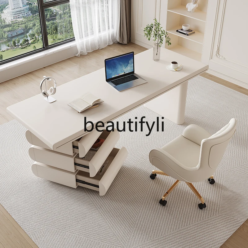 

Solid Wood Desk Home Small Apartment Computer Office Desk Writing Table