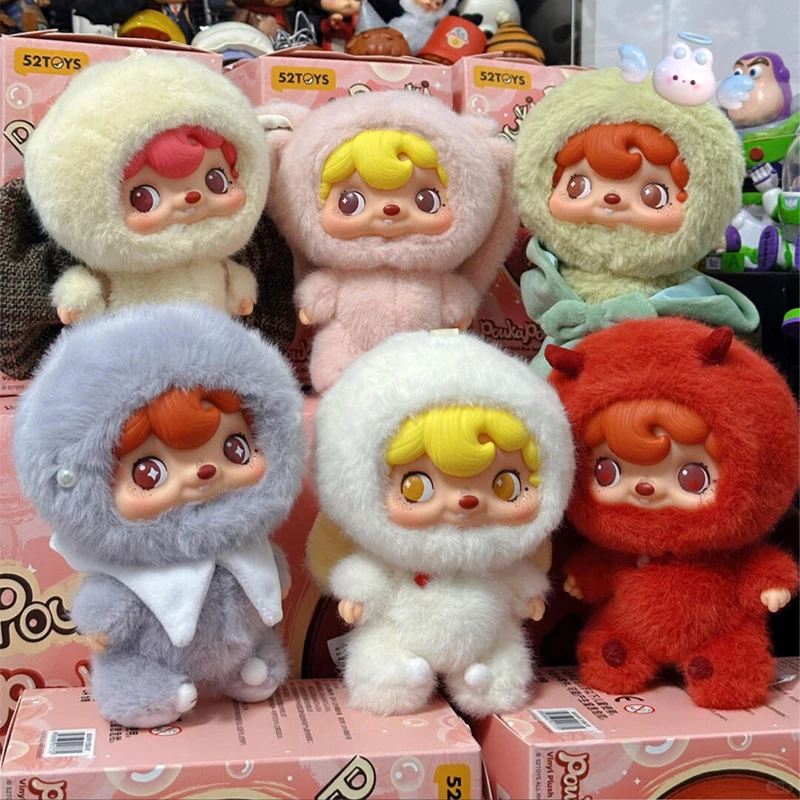 

Pouka Pouka Series Blind Box Cute Pouka Vinly Plush Mystery Box Kawaii Action Figure Surprise Bag Keychain Pendant Blindbox Toys